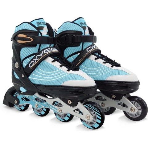 Skids Control Oxygen Inline Skates Semi-softboot Verstelbaar Blauw Maat 38-41