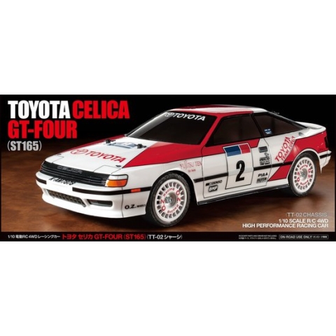 1:10 Tamiya 58718 RC Toyota Celica GT-Four TT-02 RC Plastic Modelbouwpakket