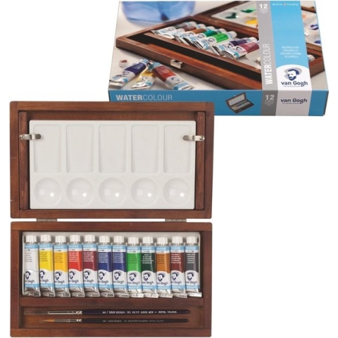 Aquarelverf - Kist - Van Gogh - 12 tubes