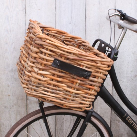 MigoStyling - Opbergmand - Fietsmand - Grof - Rotan - Stoer - Naturel