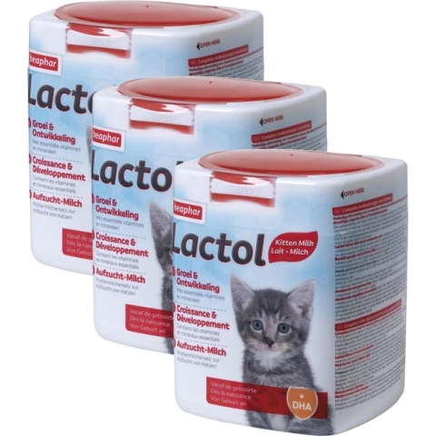 Beaphar Lactol Kitty Milk - Melkvervanging - 3 x 500 g