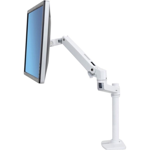 Ergotron LX Series 45-537-216, Klem, 11,3 kg, 81,3 cm (32"), 100 x 100 mm, In hoogte verstelbaar, Wit