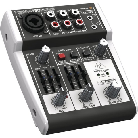 Behringer XENYX 302USB  - Analoge mixer