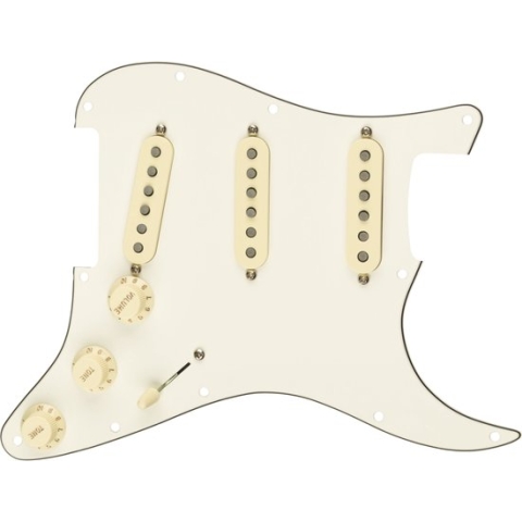 Fender Pre-Wired Strat Pickguard, Tex Mex SSS Parchment - Single-coil pickup voor gitaren