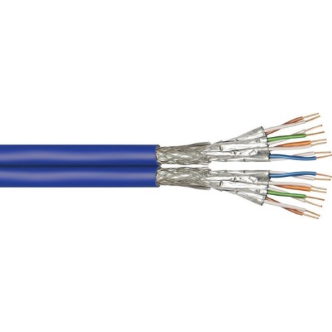 Goobay CAT7a+ S/FTP Duplex installatiekabel - 500 meter