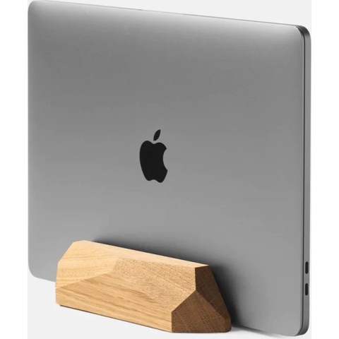 Oakywood Houten Laptop Houder - Verticaal Standaard - Eikenhout