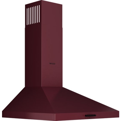 Wiggo WE-E643R(RB) - Wandschouw Afzuigkap - 60cm - Rood