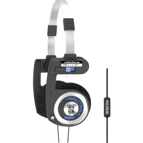 Koss Porta Pro On-Ear Hoofdtelefoon Stereo Microfoon Afstandsbediening Zwart