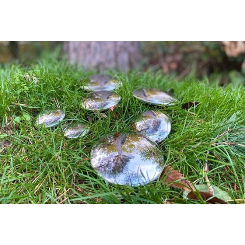 Tickit SENSORY REFLECTIVE SILVER BUTTONS