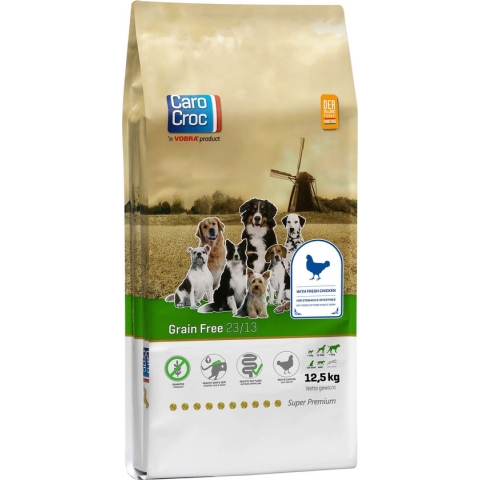 Carocroc Grain Free 23/13 12,5 kg - Hond