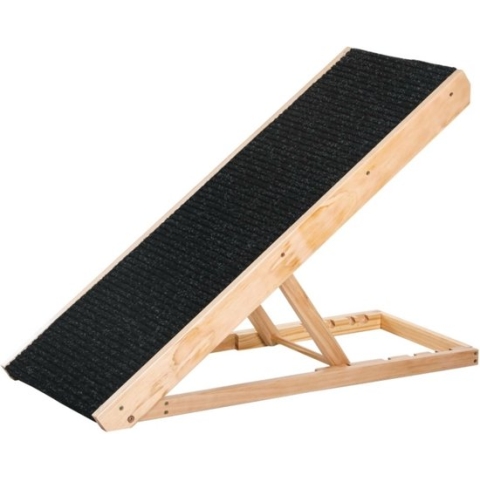 Hondenloopplank - Verstelbaar - Inklapbaar - Hondentrap - 90B x 40T x 61H cm