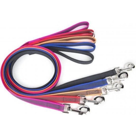 Julius K9 antislip lijn, 10m / 14mm - met handvat - BLAUW