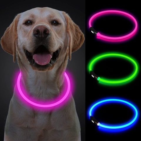 Honden licht – Hondenhalsband met licht – Hondenlicht - Hond uitlaten – Hondenlamp