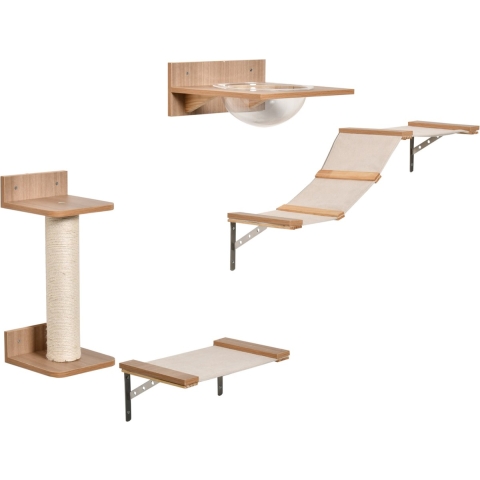 PawHut Katzenkletterwand bestehend aus 4 Teilen D30-461