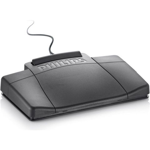 Philips LFH2210 Voetschakelaar - 3-Positie - 3.5 mm jack plug - Transcriptie/ analoog