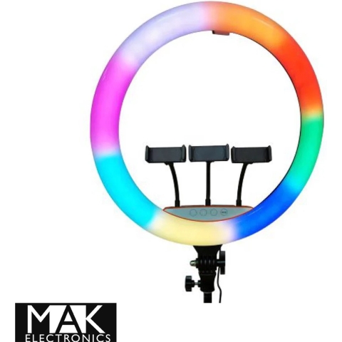 Rixus Selfie Ring Light 22inch + Holder Stick RXLG32