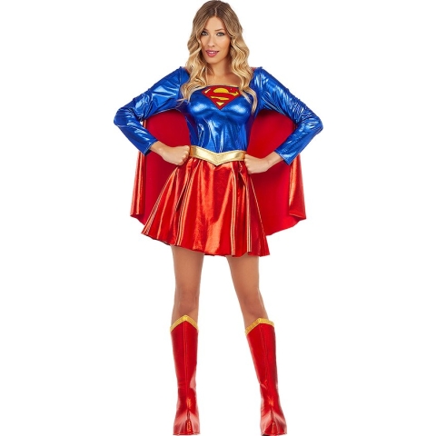FUNIDELIA Supergirl kostuum voor vrouwen - Maat: XXL - Rood