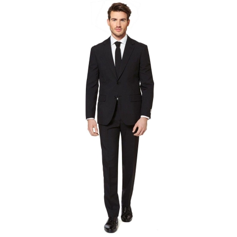 OppoSuits Black Knight - Mannen Zomer Kostuum - Zwart - Feest - Maat 50