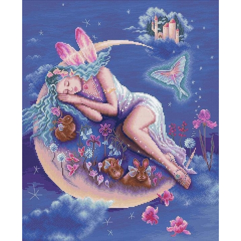 Borduurpakket LETISTITCH 995 Evening Dreams (telpatroon)