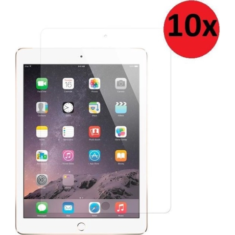 Ipad Air 2 10x Tempered Glass / Glazen Screenprotector 2.5D 9H (10 stuks) Pearlycase