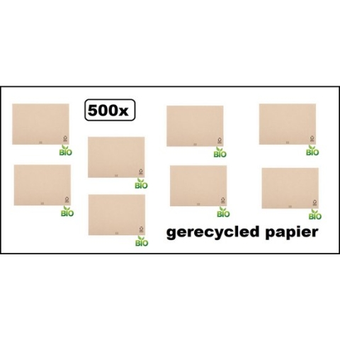 500x BIO Placemats gerecycled papier next generation - place mate diner restaurant eten recyled placemate