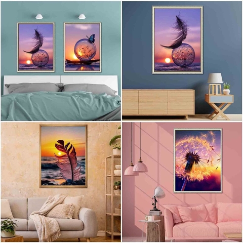 5D Diamond Painting Kit - zelf Diamond Painting Set Kleurrijk Paard, 5D Diamant Schilderij Kits