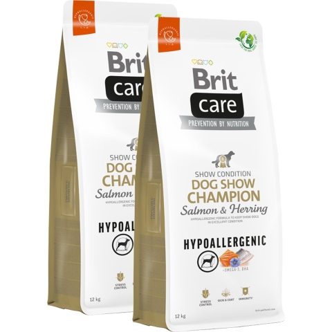 Brit Care Dog Show Champion Zalm & Haring 2 x 12 kg