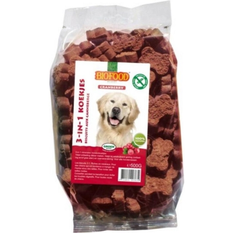 12x BF Petfood 3-in-1 Koekjes Cranberry 500 gr