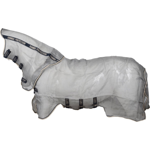 Horseware Vliegendeken Rambo Protector Zilver-blauw - 183