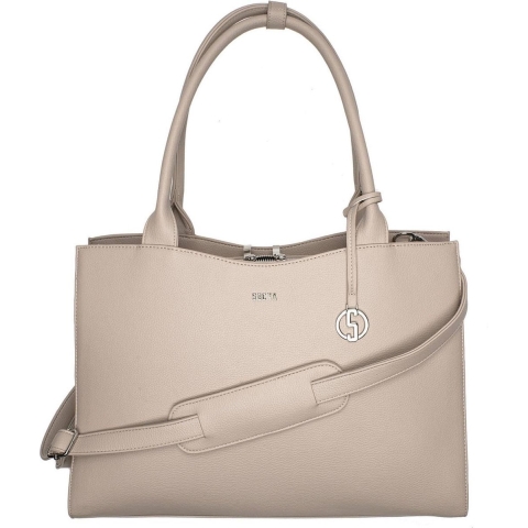 SOCHA Dames Laptoptas Straight Line Vanilla 15.6 inch
