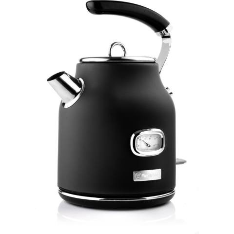 Westinghouse Retro Waterkoker - Zwart - 1,7 Liter - Met Kalkfilter