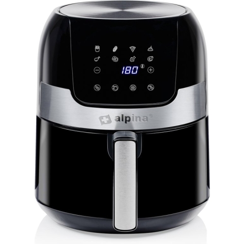 alpina Airfryer XL - Hetelucht Friteuse 3.5L - 80 tot 200°C - 1400W - Digitaal Display