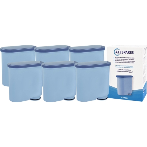 AllSpares Waterfilter (6x) geschikt voor Philips / Saeco CA6903