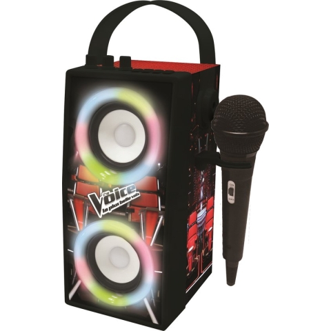 THE VOICE - Trendy Bluetooth-speaker - Draagbaar met microfoon en lichteffecten