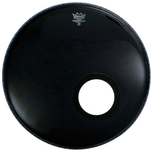 Remo Powerstroke 3 Ebony 22", BassDrum Reso - Bass drumvel