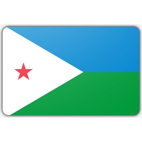 Vlag Djibouti - 200x300cm - Polyester
