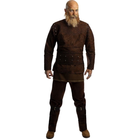 FUNIDELIA Ragnar Kostuum - Vikings voor mannen - Maat: M - Bruin