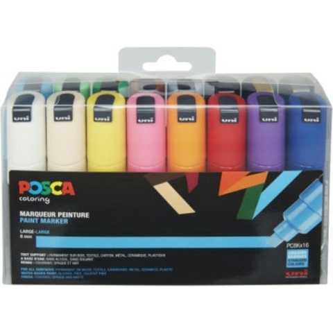 Posca PC-8K Marker set – 16 kleuren