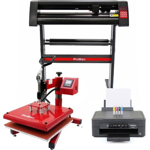 PixMax 38cm Swing Hitte Pers,Vinyl Plotter, Printer, Voordeelbundel