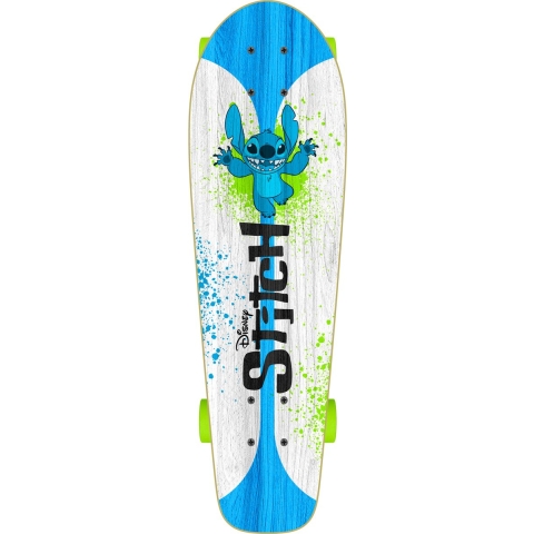 Disney Stitch Skateboard 70 X 20 Cm Junior Wit/blauw/groen