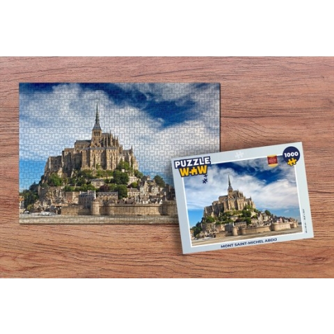 Puzzel Mont Saint-Michel abdij - Legpuzzel - Puzzel 1000 stukjes volwassenen