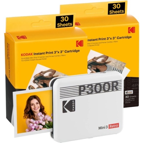 Photogrpahic Printer Kodak MINI 3 RETRO P300RW60 White