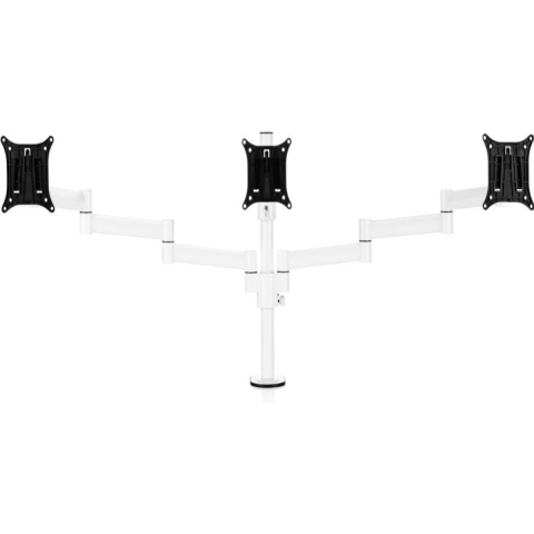 Monitorarm 3 schermen - Wit