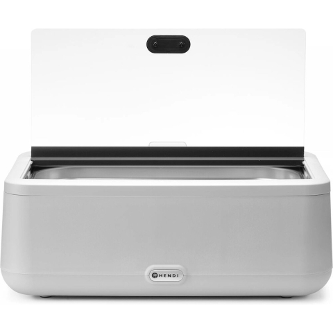 Hendi Chafing Dish Uniq - Warmhoudschaal Elektrisch - Buffetwarmer 12.5 Liter - GN1/1 - Wit
