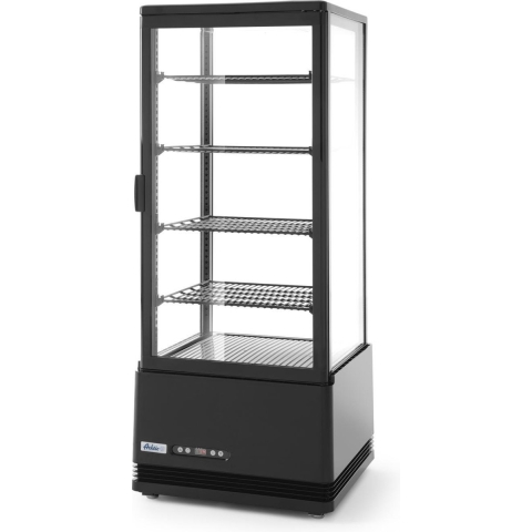 Arktic Koelvitrine Tafelmodel - Professionele Buffetvitrine - Horeca Koelkast Glazen Deur - 98 Liter - Zwart