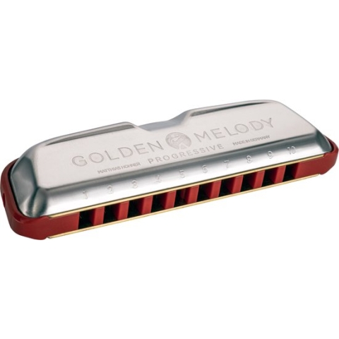 Hohner Golden Melody Progressive, D - Diatonische mondharmonica