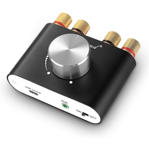 NÖRDIC SGM-173 Digitale audio versterker - Bluetooth 5.0 - USB, AUX - Zwart