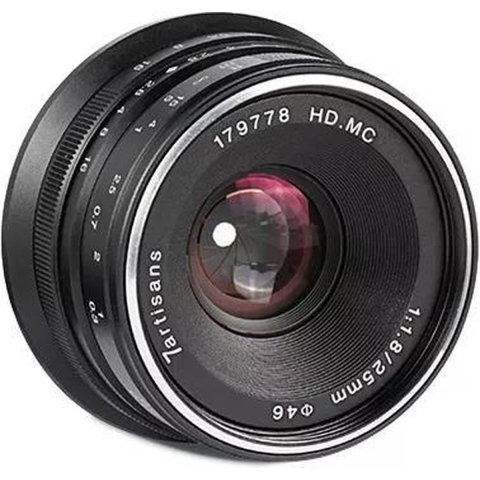 7Artisans - Cameralens - 25mm F1.8 APS-C voor Sony E, zwart