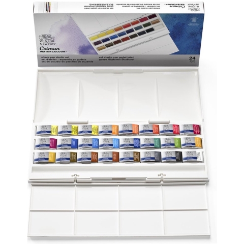 Winsor & Newton Cotman Aquarelverf Studio Set 24 hele napjes