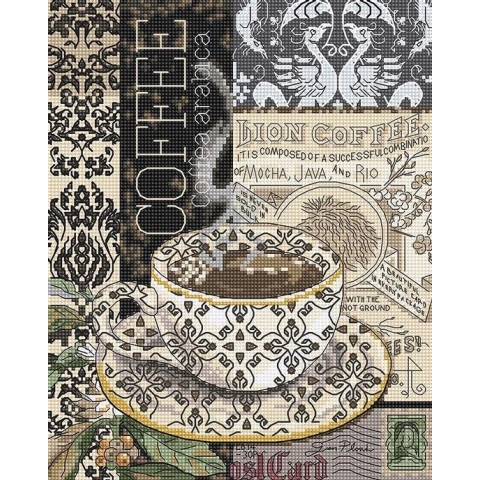 Borduurpakket LETISTITCH 993 Coffee B (telpatroon)